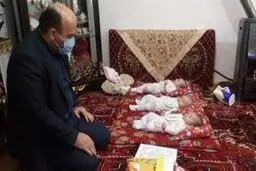  هدیه رهبر انقلاب به خانواده دارای فرزندان سه قلوی تبریزی 