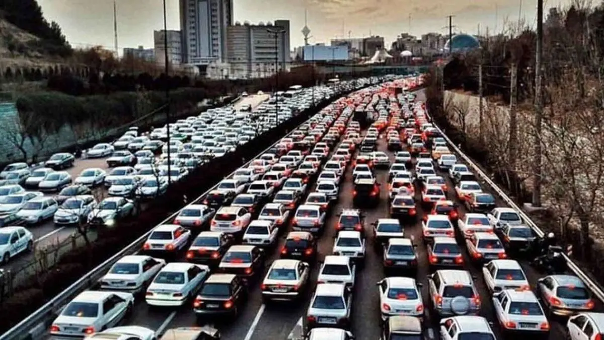 فیلم: افزایش ۳۰ درصدی ترافیک در تهران