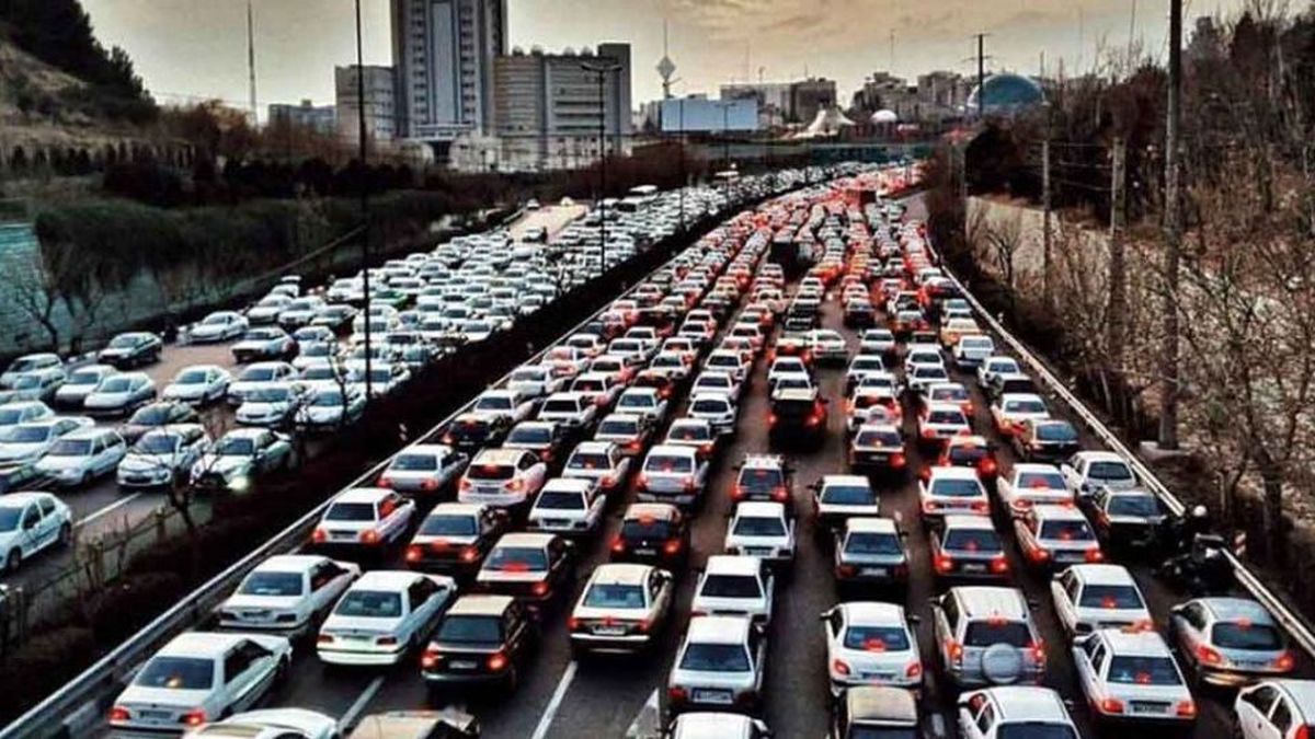فیلم: افزایش ۳۰ درصدی ترافیک در تهران