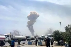 انفجار در بندر شهید رجایی بندرعباس+فیلم