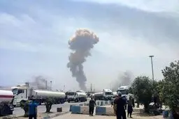 انفجار در بندر شهید رجایی بندرعباس+فیلم