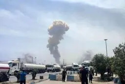 انفجار در بندر شهید رجایی بندرعباس+فیلم
