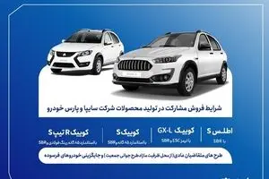 آغاز فروش مشارکت در تولید محصولات سایپا و پارس‌خودرو از سه‌شنبه ۲۲ اردیبهشت