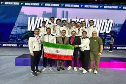 نایب‌قهرمانی تیم ملی تکواندو ایران در مسابقات جهانی چین با سه مدال رنگارنگ