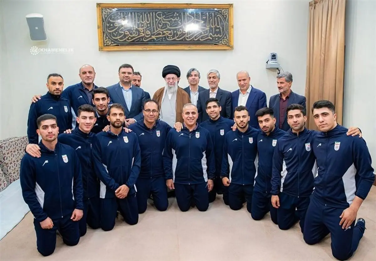 دیدار ملی‌پوشان فوتسال با مقام معظم رهبری