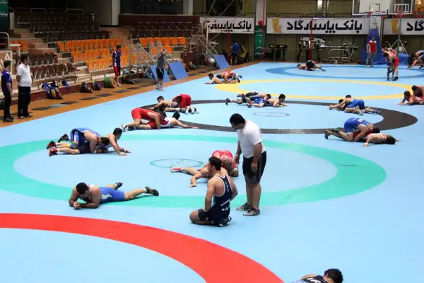 تمرین آماده‌سازی تیم ملی کشتی فرنگی بزرگسالان