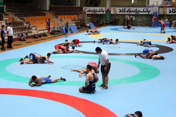 تمرین آماده‌سازی تیم ملی کشتی فرنگی بزرگسالان