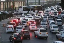  ترافیک سنگین در مسیر آزادراهی بین تهران و قزوین 