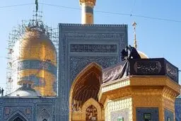 حرم رضوی سیاه‌پوش شد