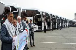 خدمت‌رسانی ۷ هزار دستگاه اتوبوس به زائران اربعین
