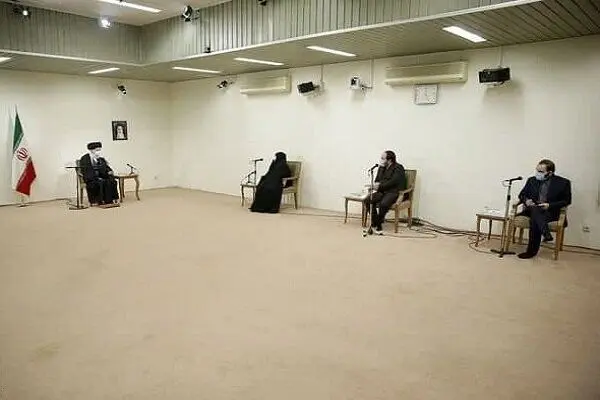 خانواده شهید فخری‌زاده با رهبر انقلاب دیدار کردند