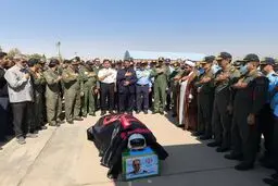 پیکر شهید خلبان مجید کاظمی به شیراز منتقل شد؛ اعلام برنامه‌های تشییع