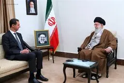 رهبرانقلاب در دیدار اسد:ایران و سوریه ارکان محورمقاومت هستند
