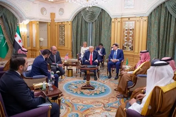 دیدار ترامپ با جولانی در ریاض 
