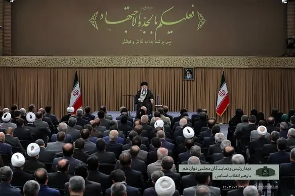 دیدار رئیس و نمایندگان مجلس دوازدهم با رهبر انقلاب