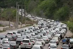 تردد در مسیر جنوب به شمال آزادراه تهران - شمال ممنوع شد