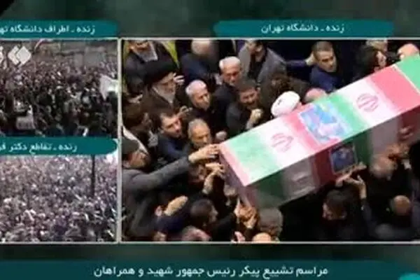 پیکر شهدای خدمت بر دوش مردم قرار گرفت