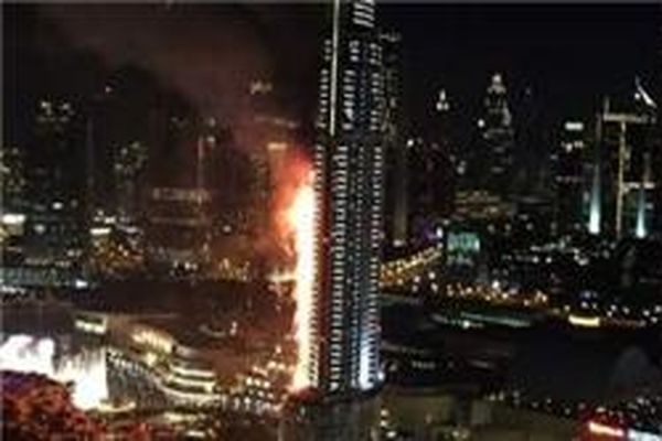 آتش‌سوزی در هتل ۶۳ طبقه شهر دبی ۱۵ کشته و زخمی برجای گذاشت