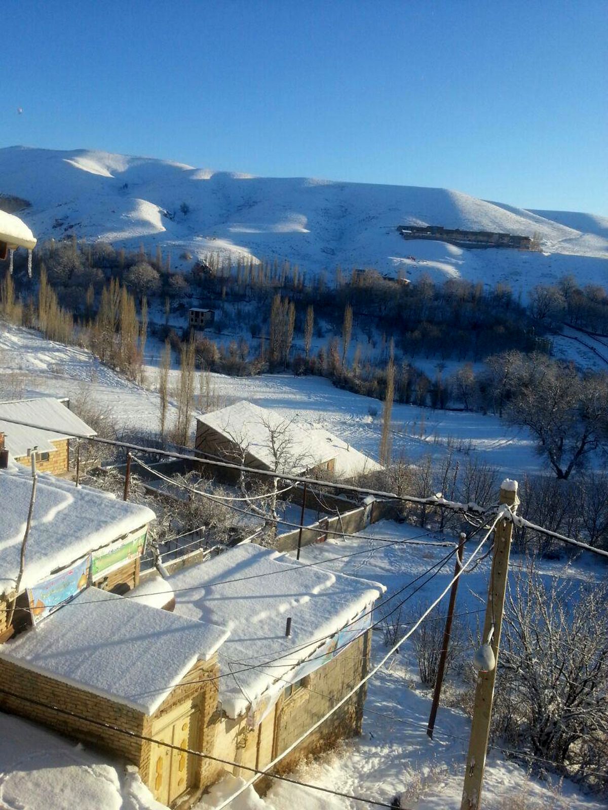 بارش برف در فیروزکوه