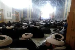 تجمع طلاب قم در اعتراض به اعدام شیخ نمر