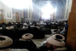 تجمع طلاب قم در اعتراض به اعدام شیخ نمر