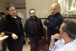 عیادت سرپرست دفتر موسیقی از خواننده پاپ