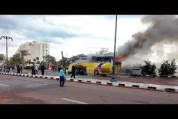 حمله به اتوبوس گردشگران اسرائیلی در مقابل هتل قاهره