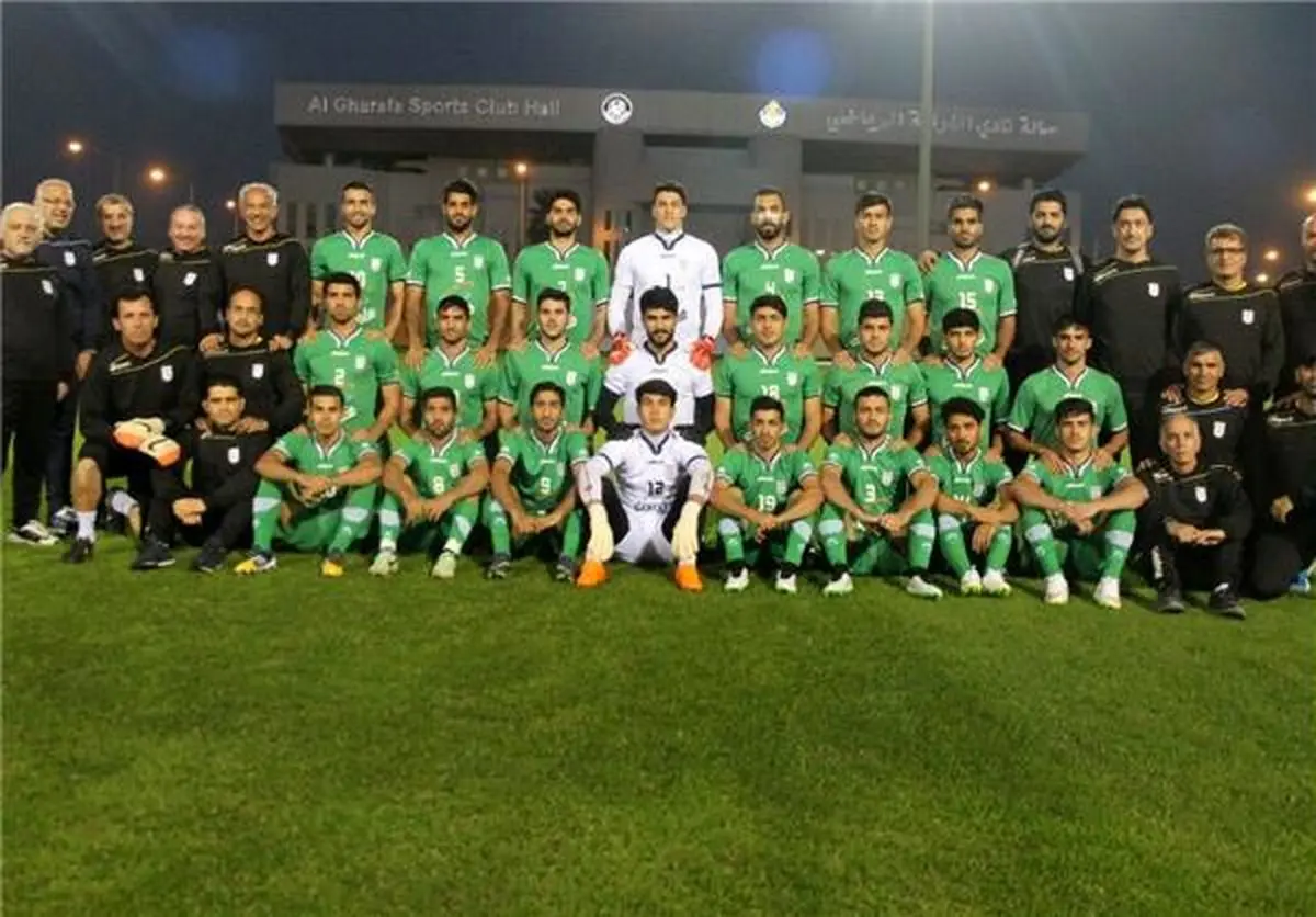 اولین تمرین تیم امید در ورزشگاه الغرافه