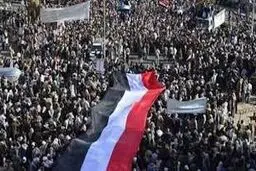 تظاهرات مردم یمن در اعتراض به حملات سعودی