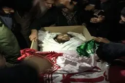 مراسم وداع با پیکر شهید مدافع حرم