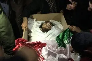 مراسم وداع با پیکر شهید مدافع حرم