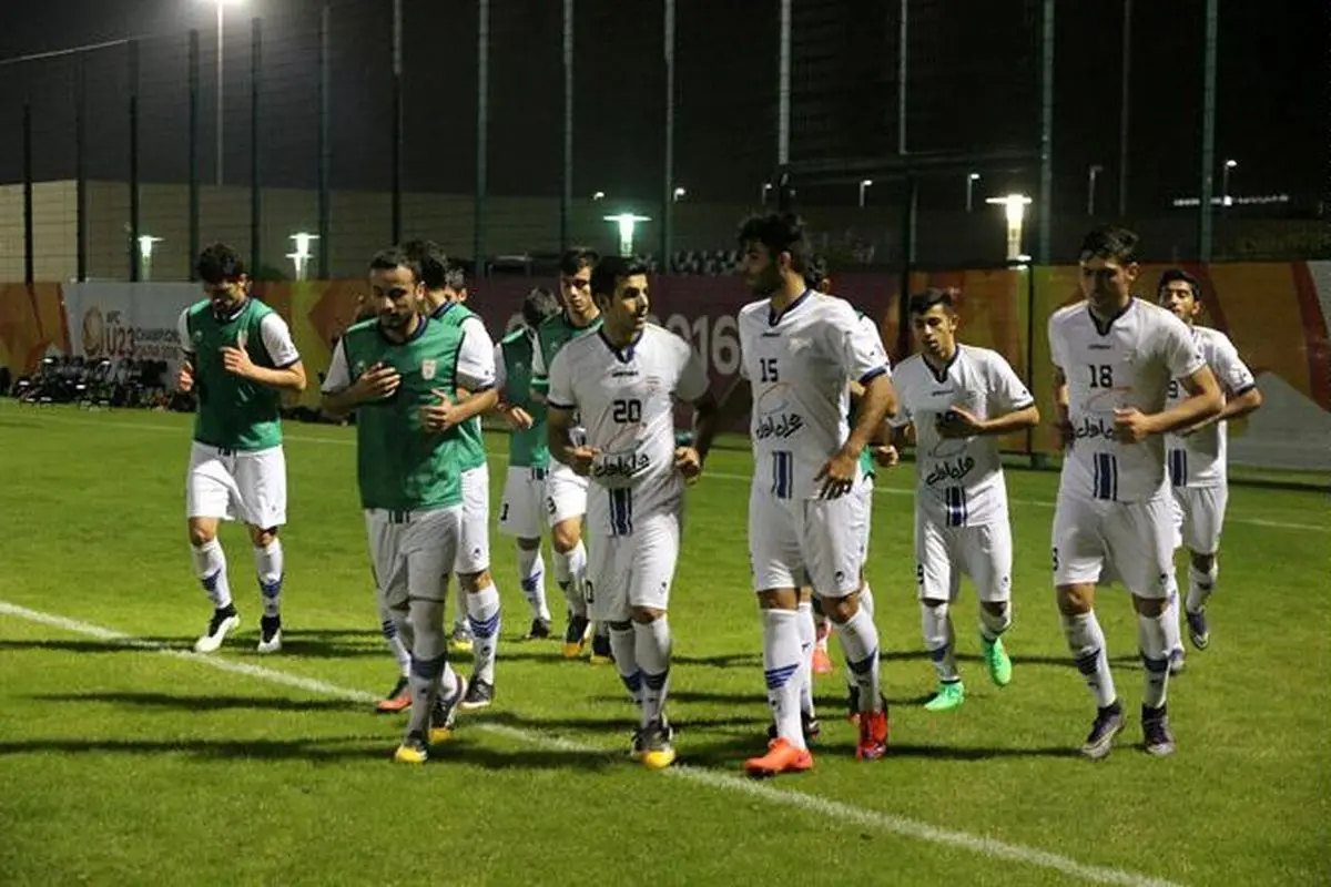 تمرین امیدها در زمین تمرین ورزشگاه الغرافه قطر برگزار شد + عکس