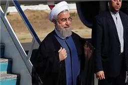 روحانی وارد عسلویه شد