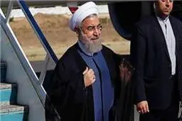 روحانی وارد عسلویه شد