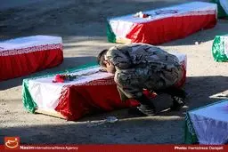 ورود پیکر ۹۳ شهید گمنام دفاع مقدس به کشور