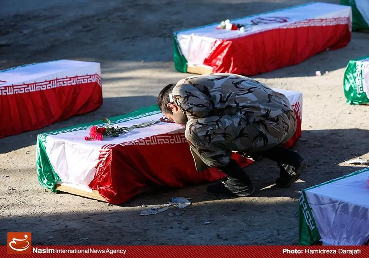 ورود پیکر ۹۳ شهید گمنام دفاع مقدس به کشور