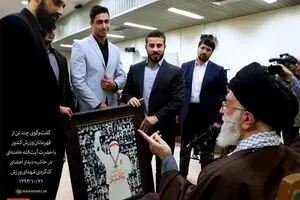 تصویری از گفتگوی چندتن از قهرمانان ورزش کشور با رهبر معظم انقلاب