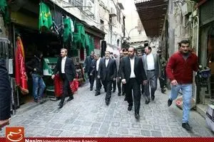 وزیر کشور در خیابان‌های دمشق