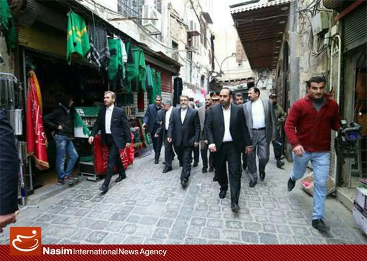 وزیر کشور در خیابان‌های دمشق