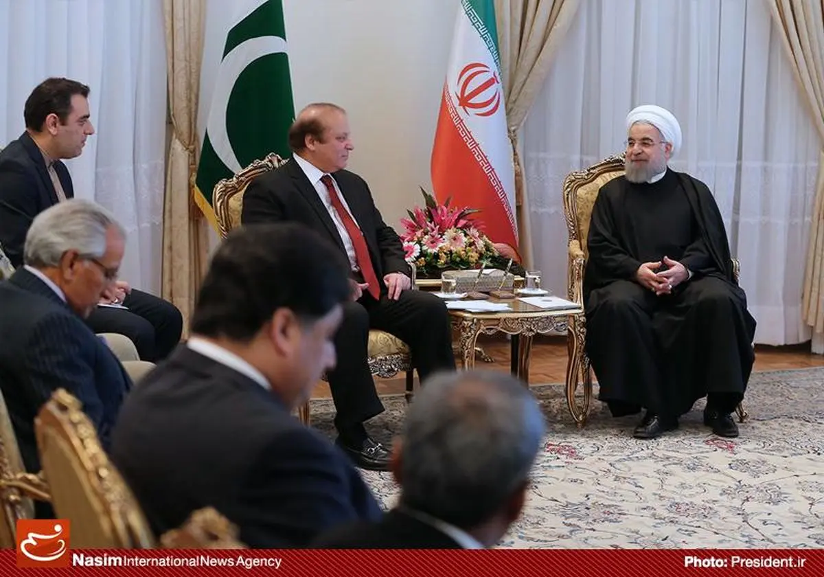 دیدار نواز شریف با حسن روحانی