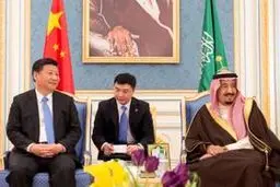 دیدار رئیس جمهوری چین با پادشاه عربستان در ریاض