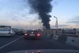 فیلم آتش سوزی عصر دیروز کارگاه چوب بری خیابان نامجو