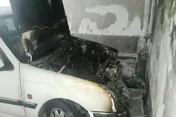 خودرو آتش گرفت؛ ایران خودرو: به ما ربطی ندارد!