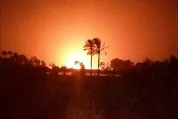 انفجار بزرگ در خط لوله انتقال گاز مصر + تصاویر