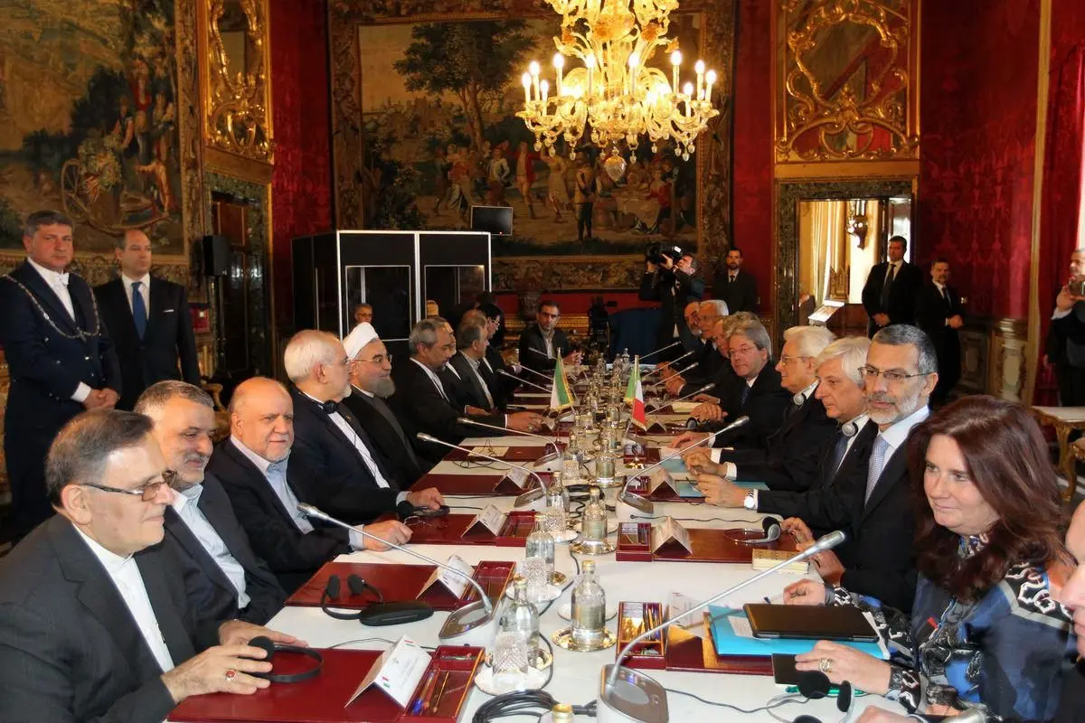 روحانی: اراده تهران و رم گسترش هر چه بیشتر همکاری در فضای پسا برجام است