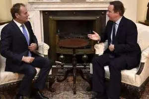 دیدار کامرون با توسک برای اصلاح قوانین اروپایی