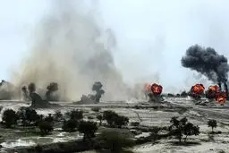 آتش سنگین تکاوران نداجا در سواحل مکران