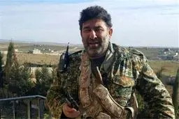 سعید حدادیان به همراه پسرش به کاروان مدافعان حرم پیوست + تصاویر