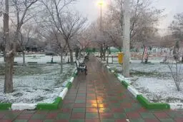یک روز برفی در کرمانشاه