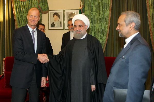 روحانی روسای شرکت‌های توتال و ایرباس فرانسه را به حضور پذیرفت